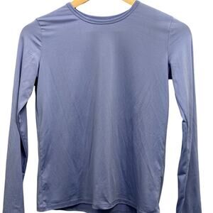 Cuddl Duds Purple Base Layer Top Womens Large Thumbholes Thermal Long Sleeve